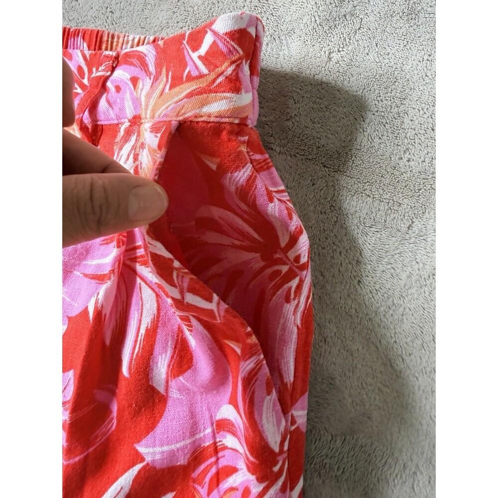 Marc New York Andrew Marc Tropical Floral Pull On Wide Leg Pants M - Picture 10 of 15